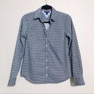 Tommy Hilfiger TH Logo Print Button Down Shirt